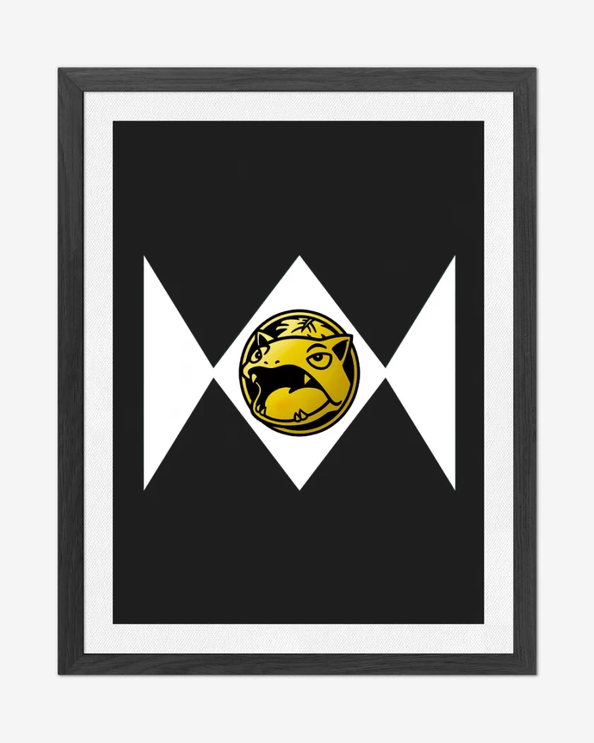 Cuadro decorativo Negro de Mighty Morphinsaur