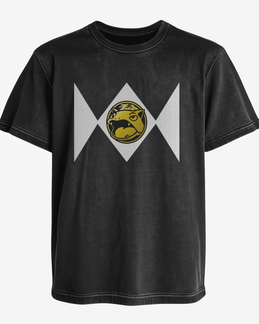 Polera desgastada Mighty Morphinsaur