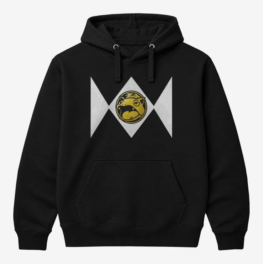 Polerón Canguro Negro de Mighty Morphinsaur