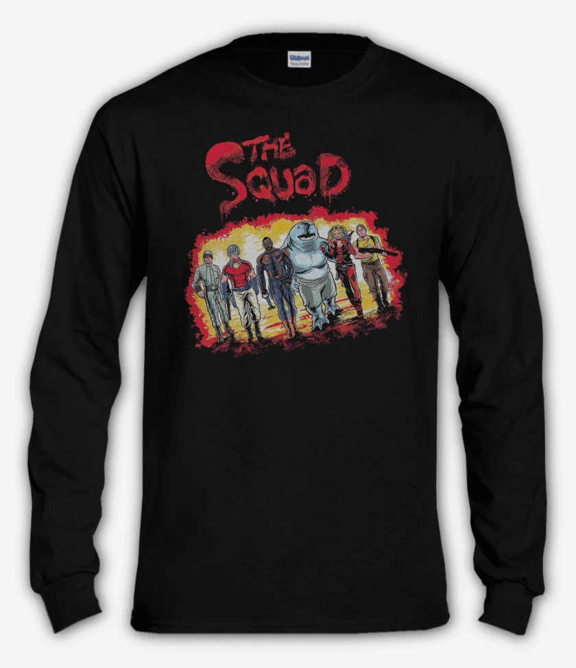 Polera manga larga Negro de The Squad