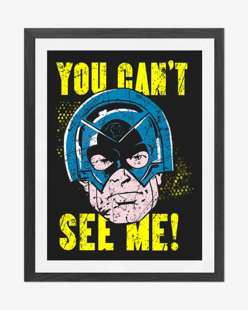 Cuadro decorativo Negro de YOU CANT SEE ME!