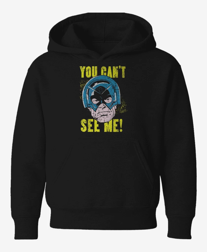 Poleron de niño Negro de YOU CANT SEE ME!