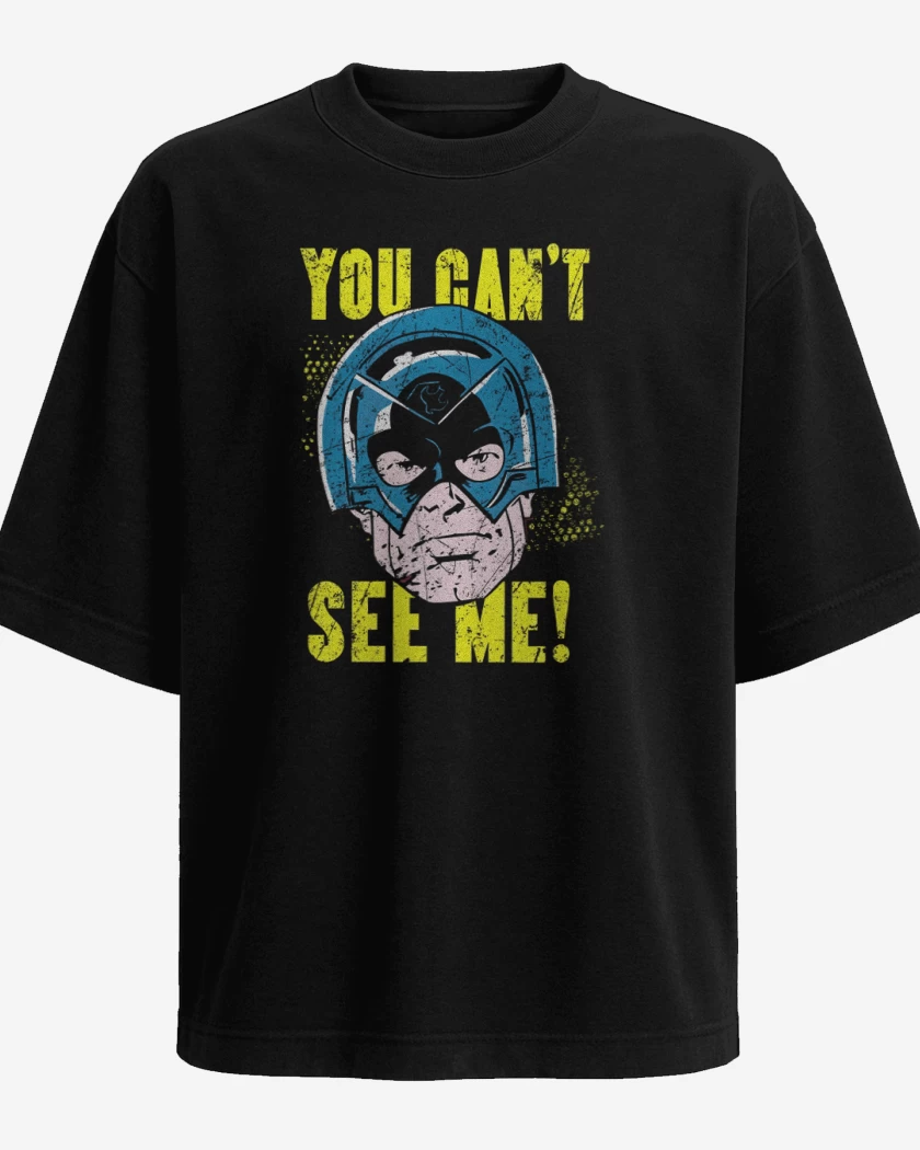 Polera Oversize Negro de YOU CANT SEE ME!