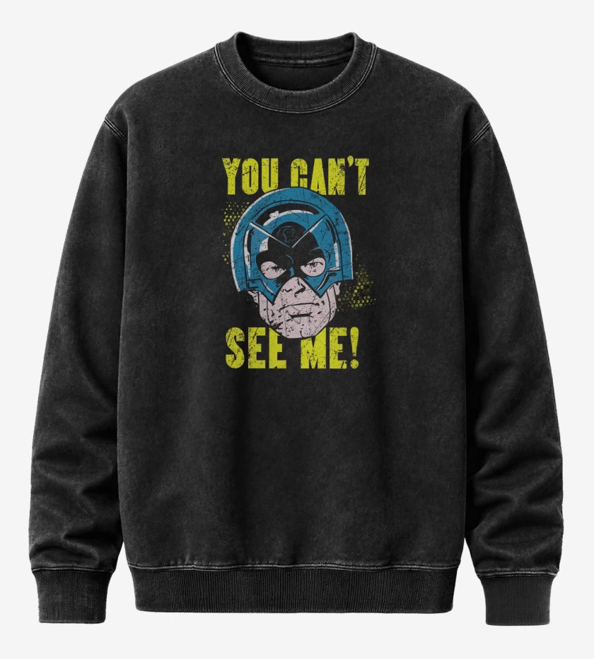 Poleron Polo Acid Wash Negro de YOU CANT SEE ME!