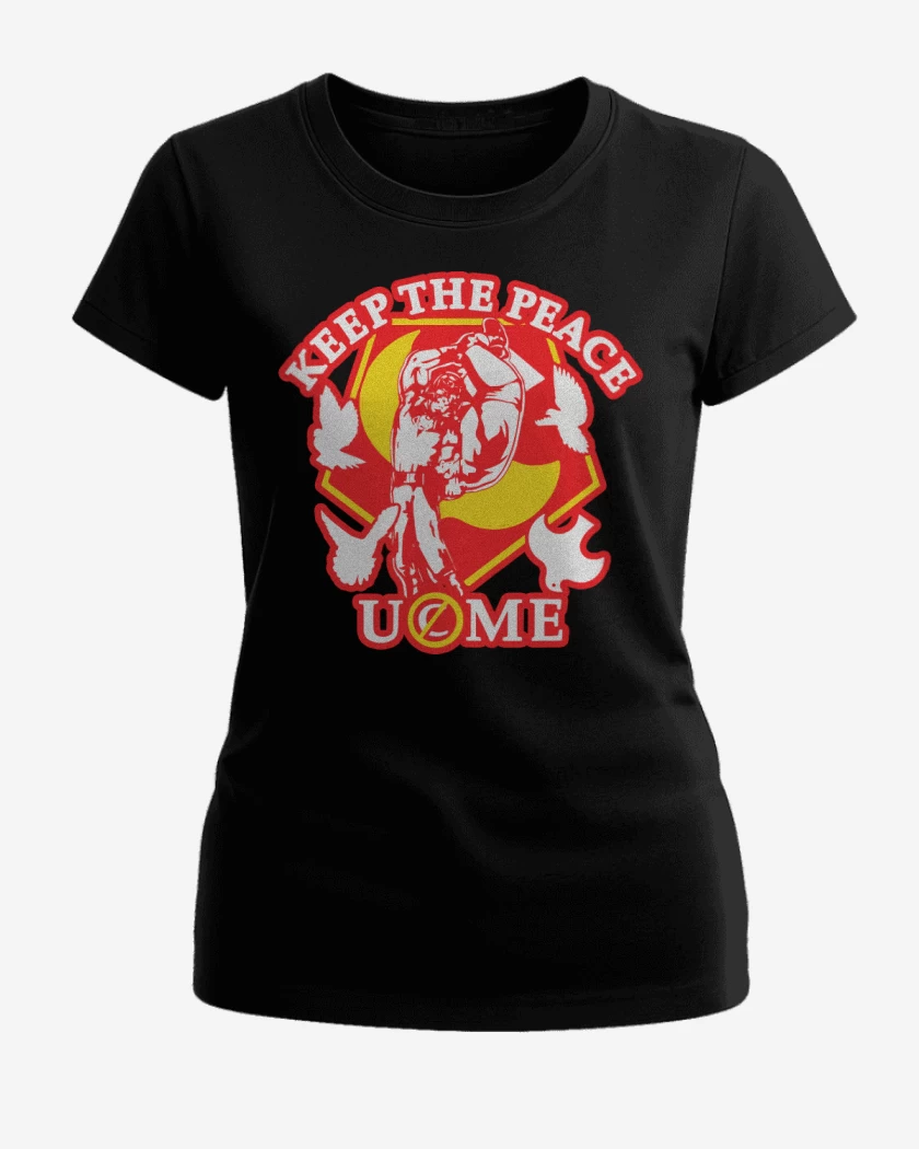 Polera de Mujer Negro de Ajuste de la Paz