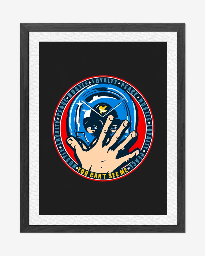 Cuadro decorativo Negro de Hustle, Loyalty & PEACE