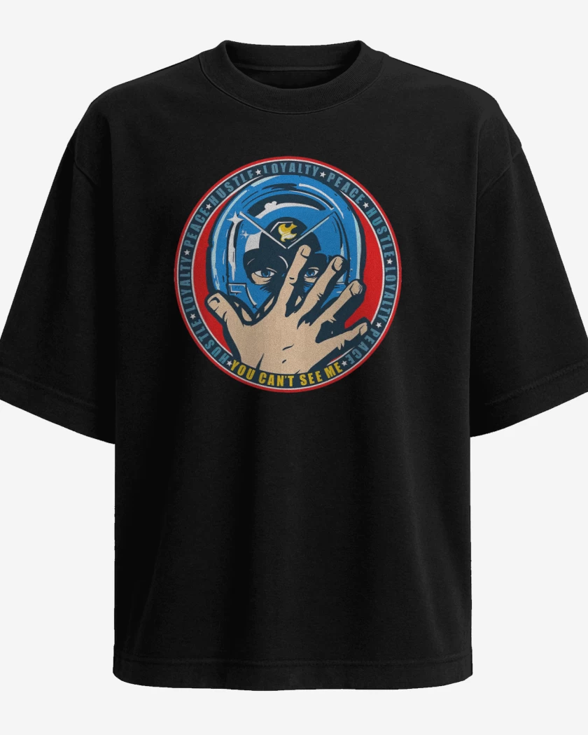 Polera Oversize Negro de Hustle, Loyalty & PEACE