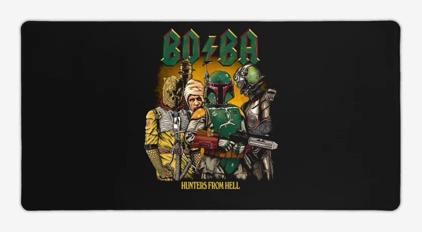 Mouse pad Gamer Negro de BO/BA Hunters From Hell