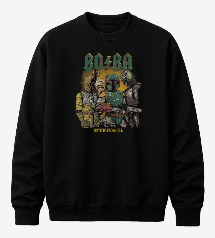 Poleron polo Negro de BO/BA Hunters From Hell