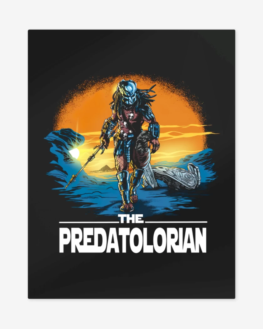Print metalico Negro de Predatolorian
