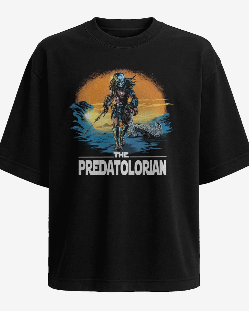 Polera Oversize Negro de Predatolorian