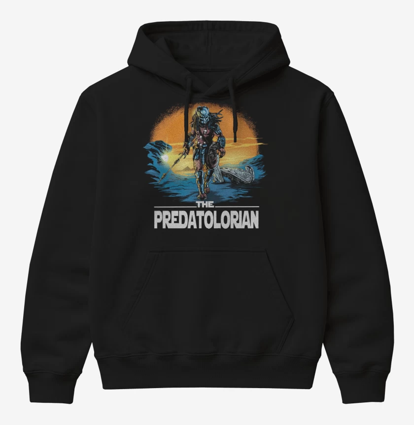 Poleron Canguro básico Negro de Predatolorian