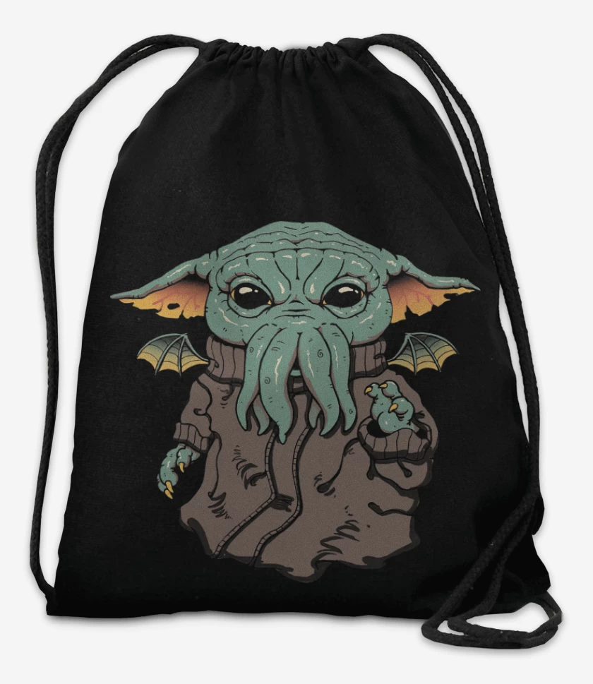 Mochila Negro de Baby Cthulhu