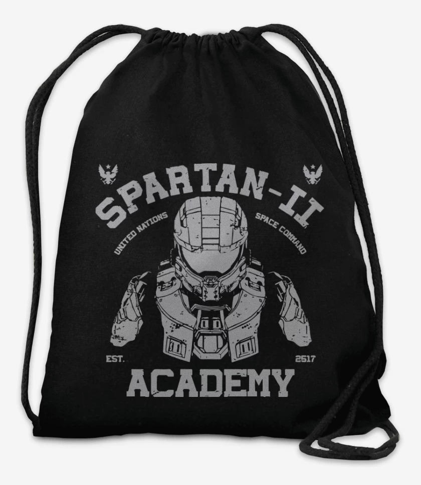 Mochila Negro de Spartan II academy