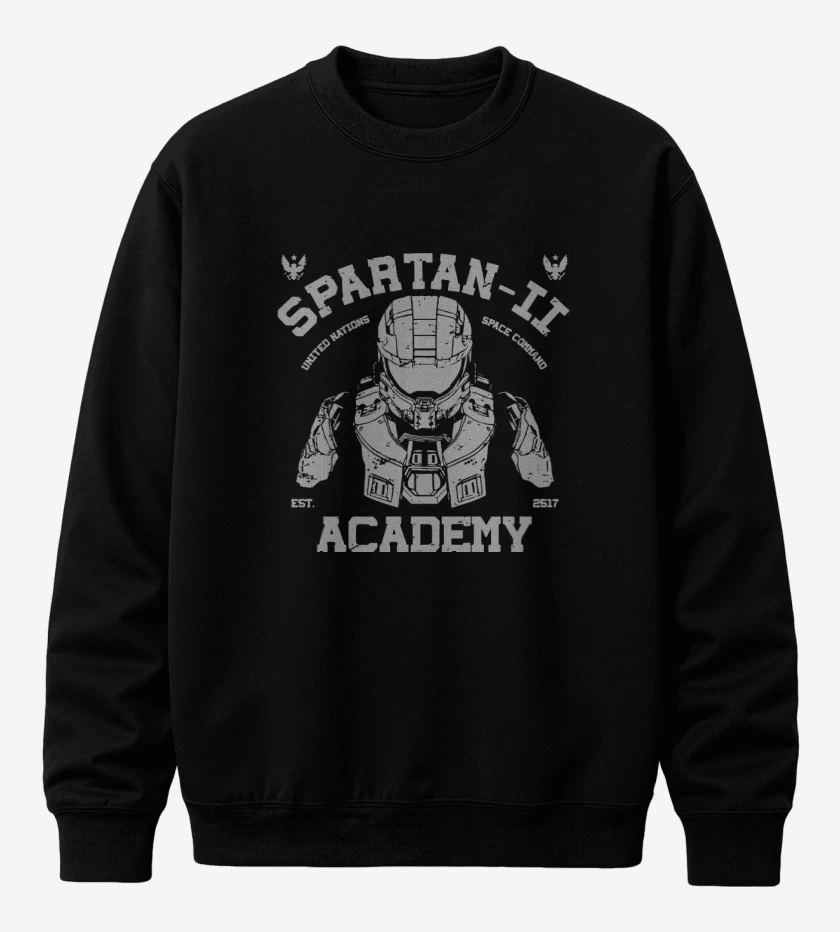 Poleron polo Negro de Spartan II academy