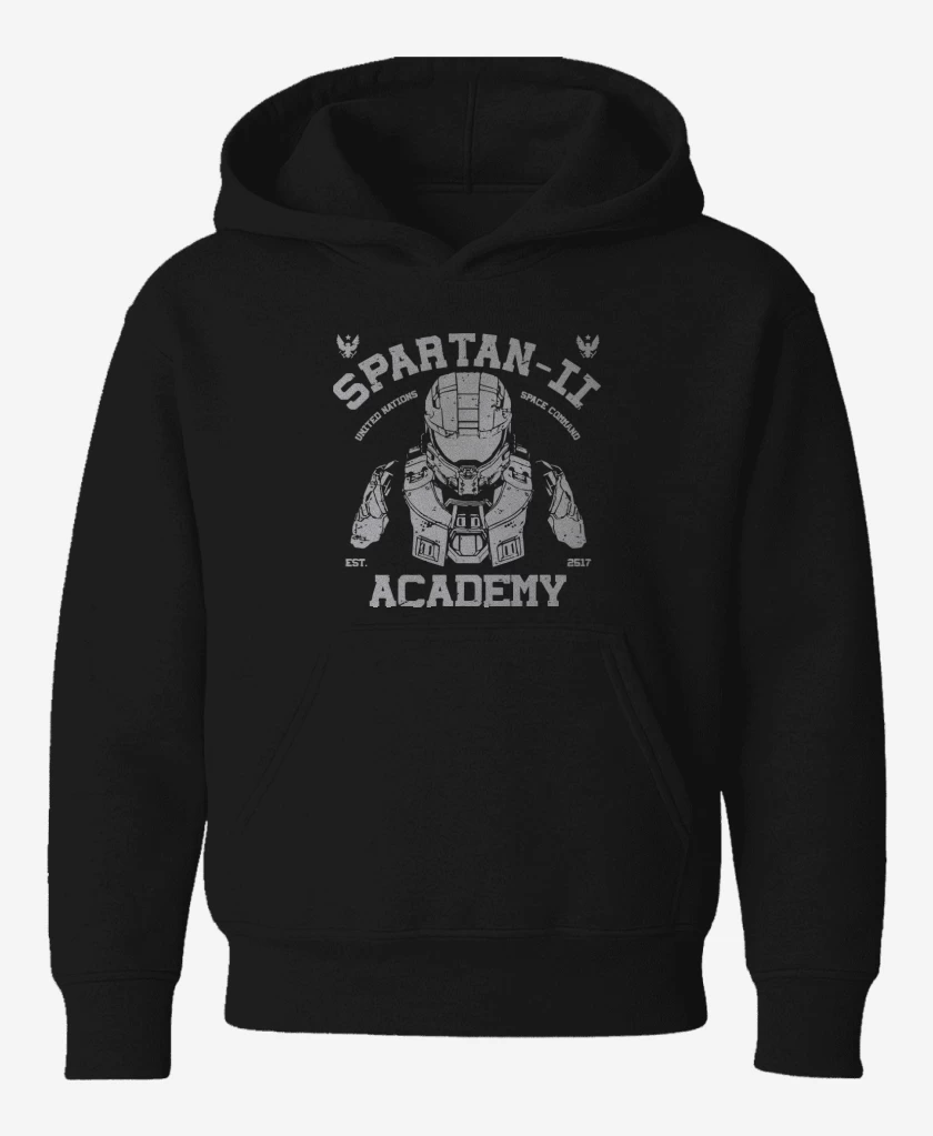 Poleron de niño Negro de Spartan II academy