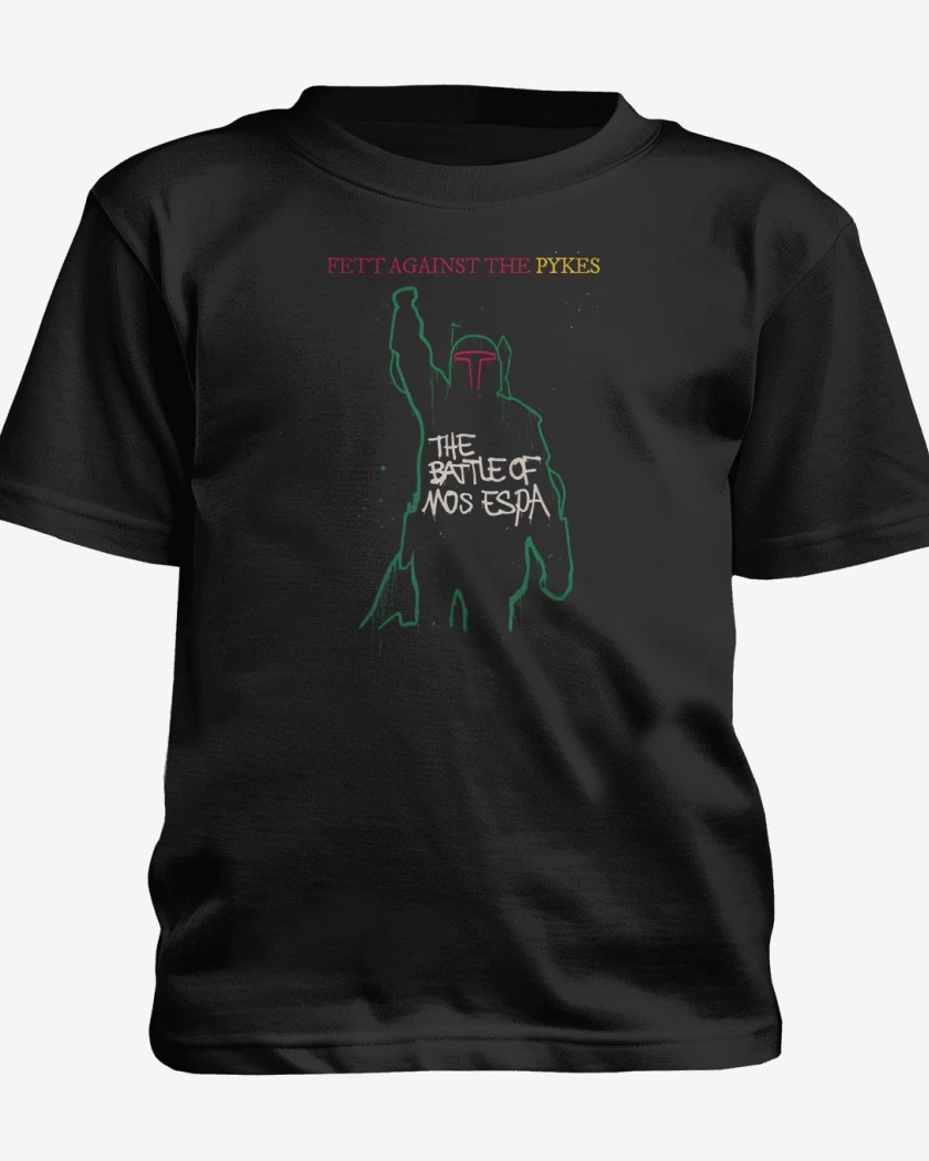 Polera de niño Negro de Fett Against The Pykes
