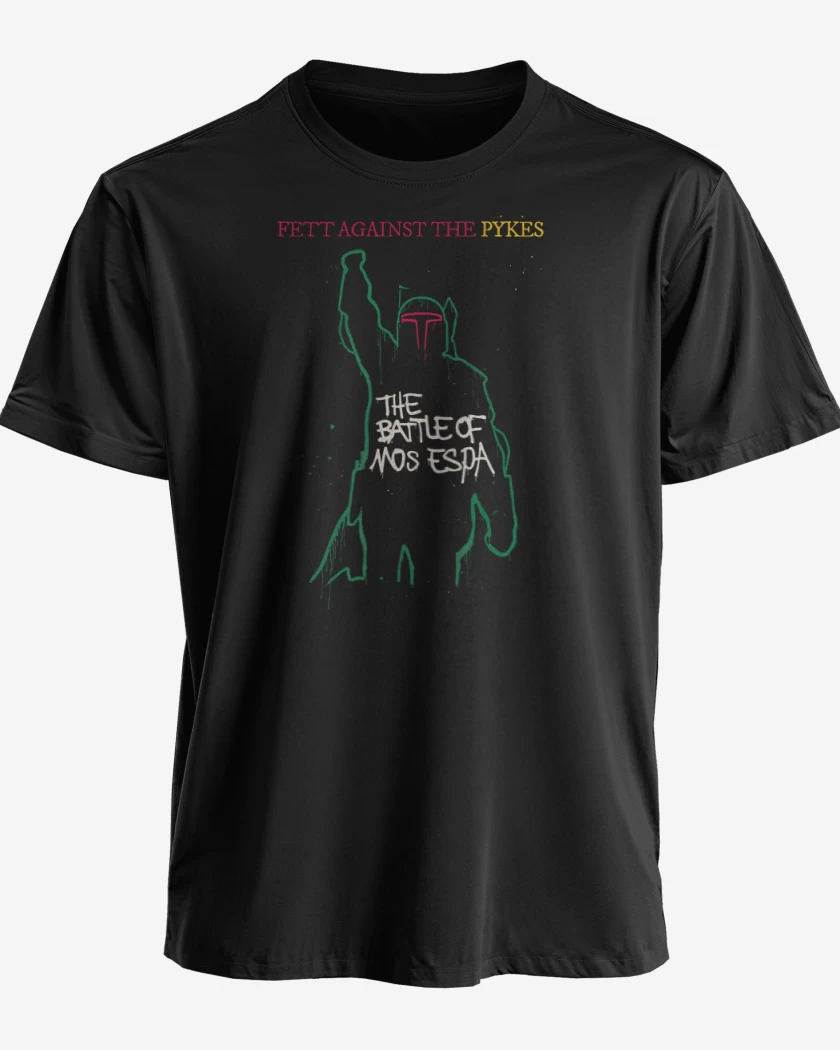 Polera premium Negro de Fett Against The Pykes