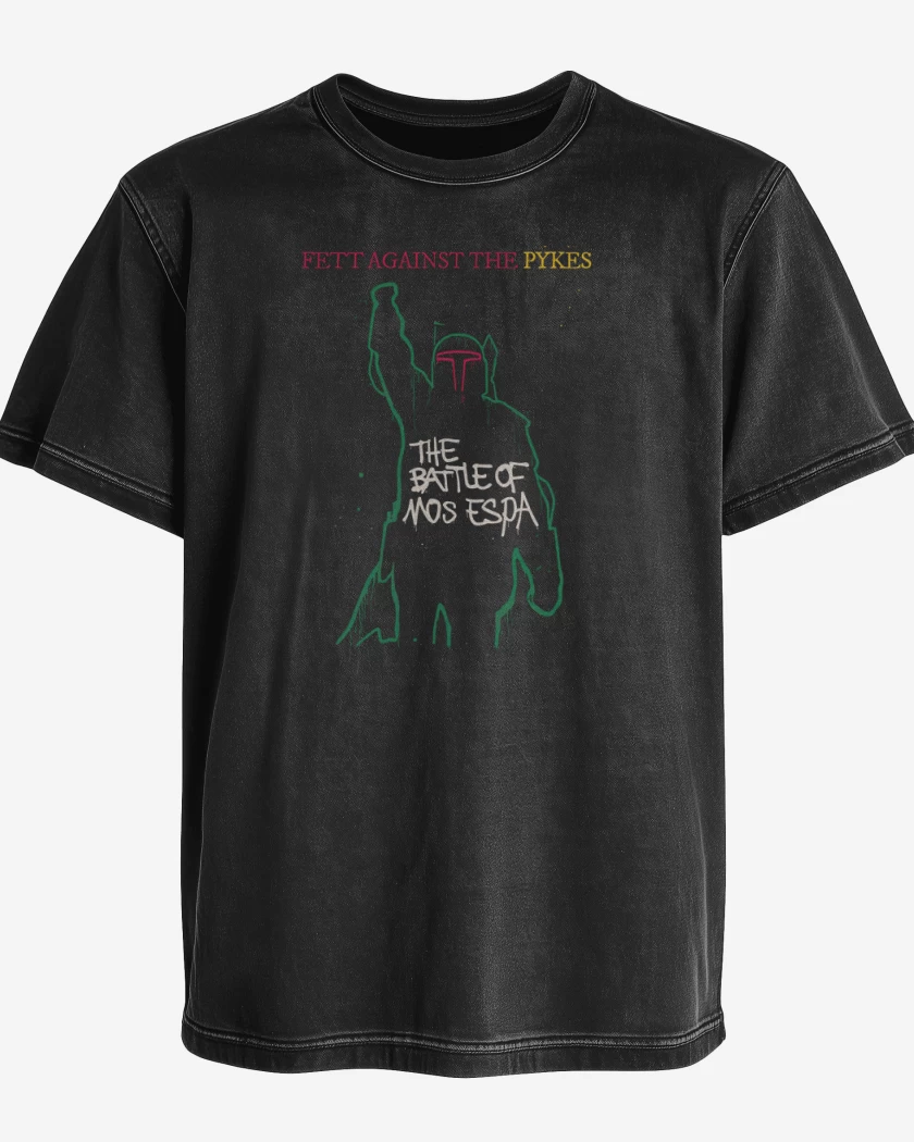 Polera desgastada Fett Against The Pykes