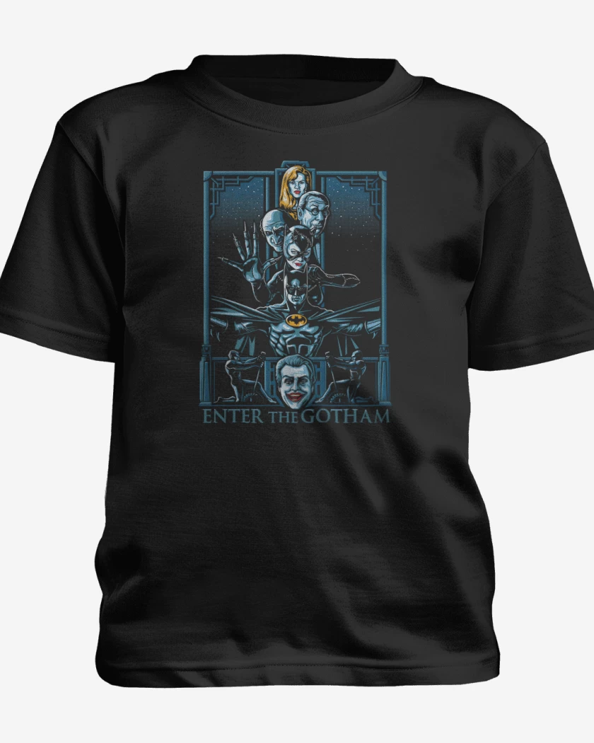 Polera de niño Negro de Enter The Gotham