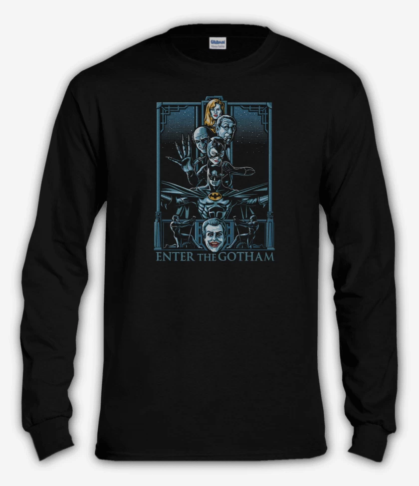 Polera manga larga Negro de Enter The Gotham