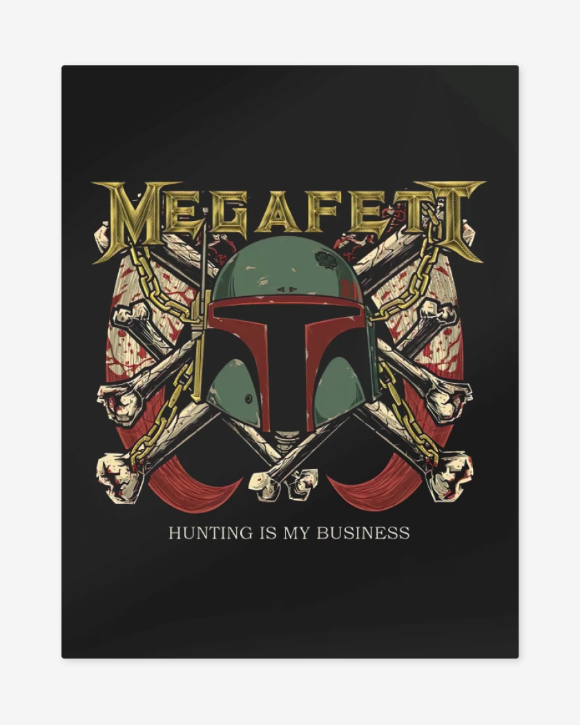 Print metalico Negro de Megafertt