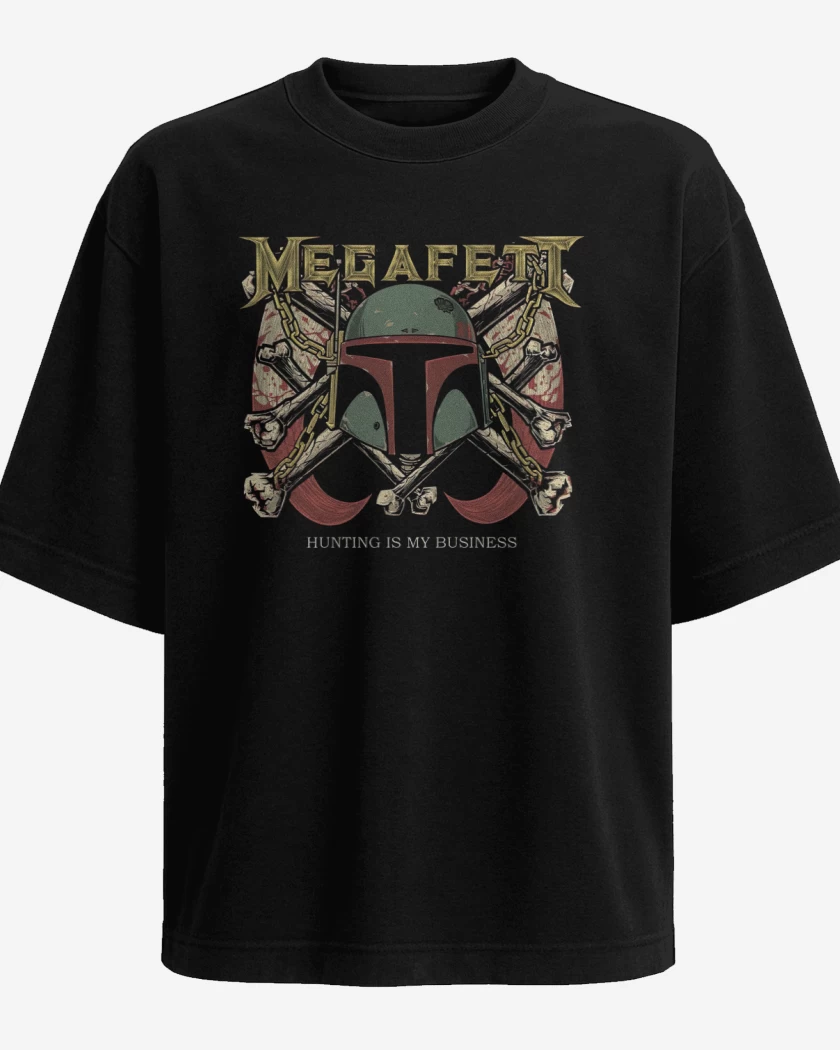 Polera Oversize Negro de Megafertt
