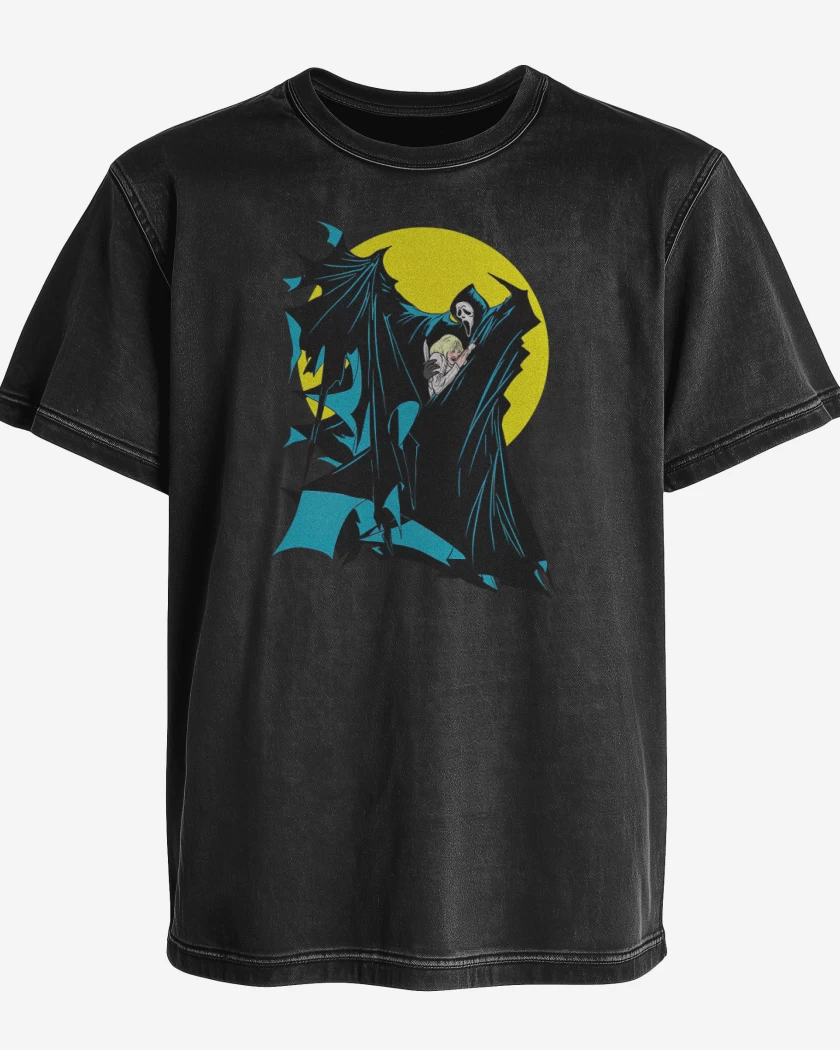 Polera desgastada Negro de El Grito del Murciélago