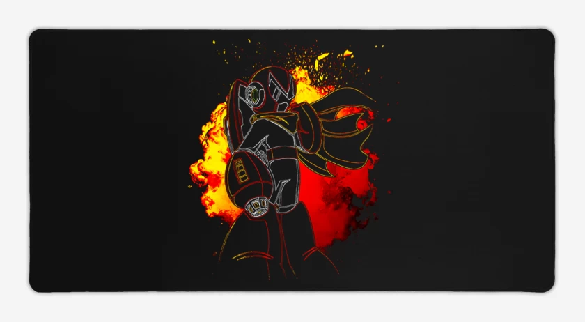 Mouse pad Gamer Negro de Protoman