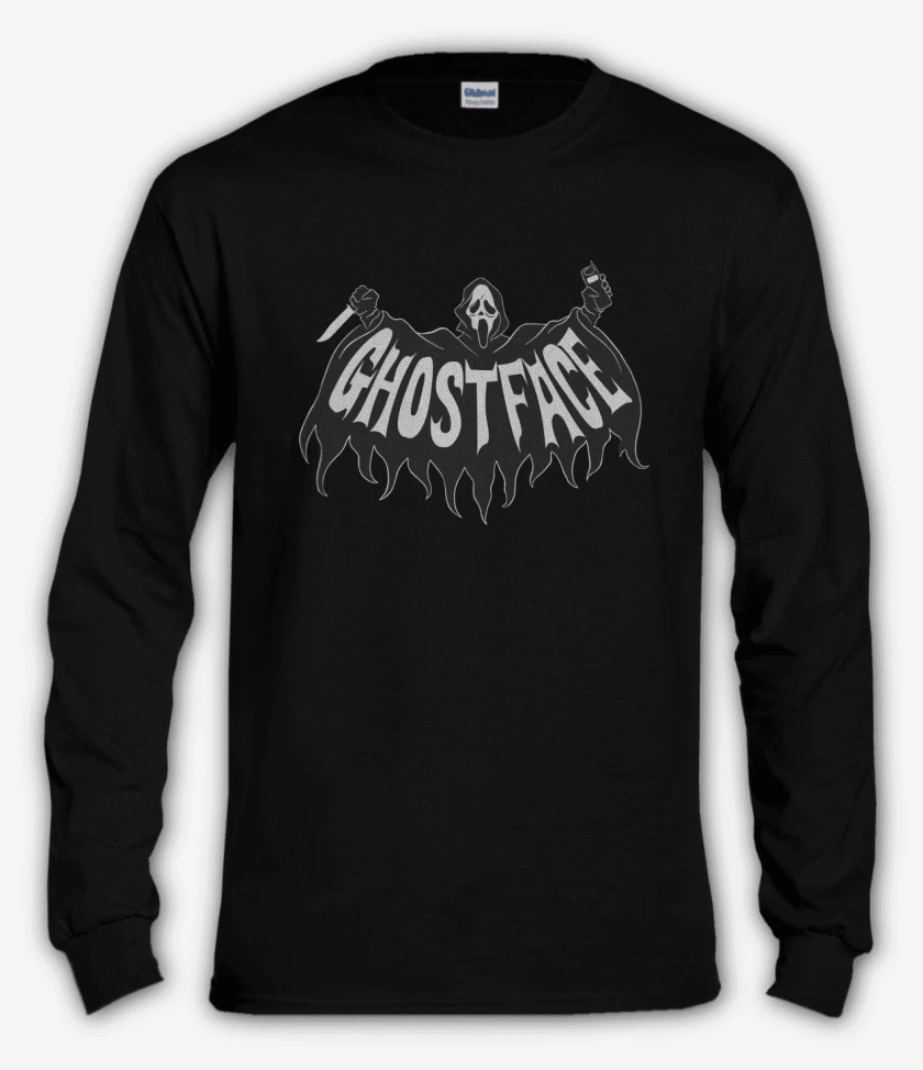 Polera manga larga Negro de GhostFace