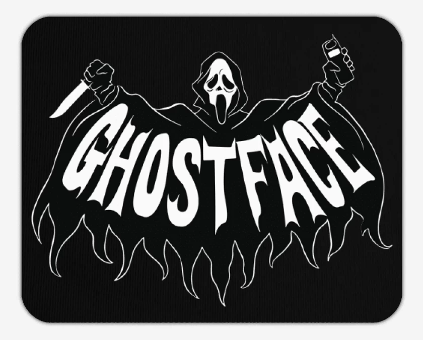 Mousepad Negro de GhostFace