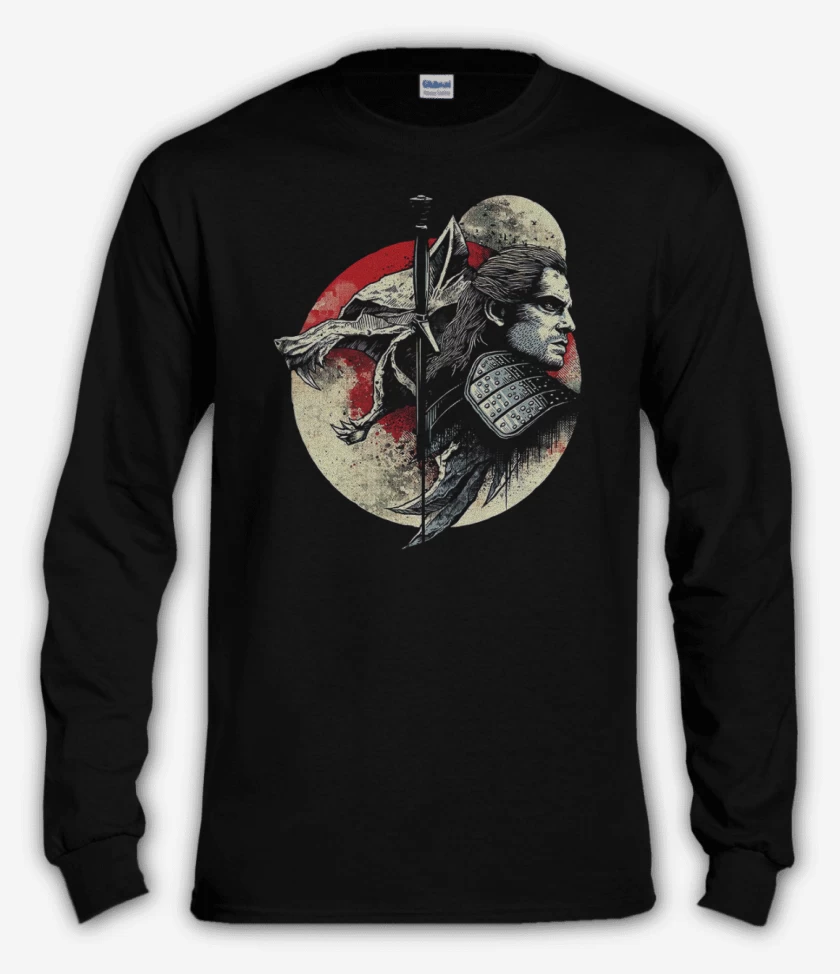 Polera manga larga Negro de The witcher 3