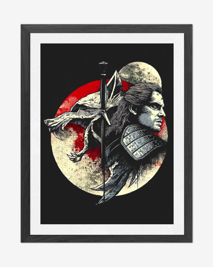 Cuadro decorativo Negro de The witcher 3