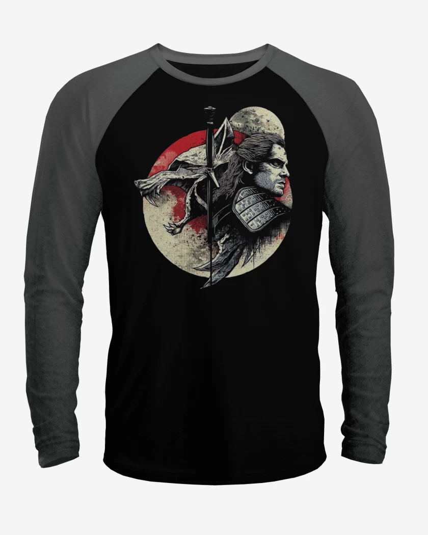 Polera Raglan Negro / Negro Heather de The witcher 3