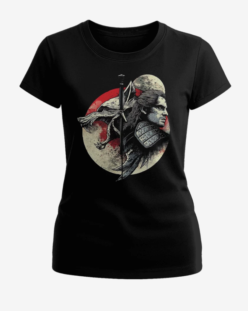 Polera de Mujer Negro de The witcher 3