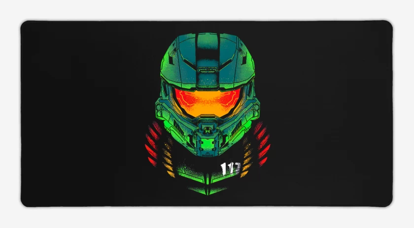 Mouse pad Gamer Negro de Master Chief