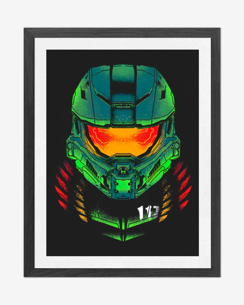 Cuadro decorativo Negro de Master Chief