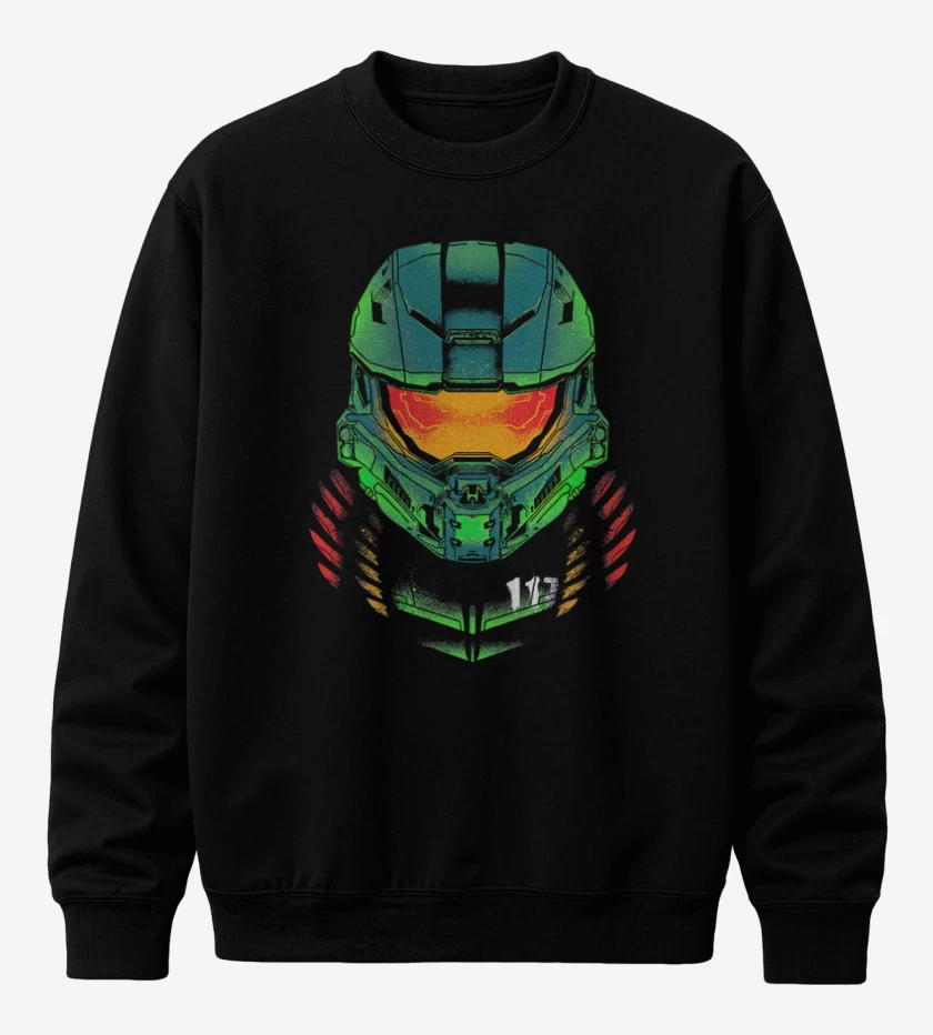 Poleron polo Negro de Master Chief