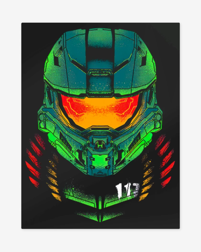Print metalico Negro de Master Chief