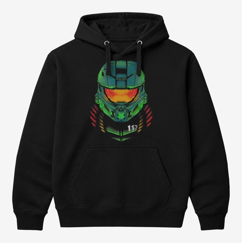 Polerón Canguro Negro de Master Chief