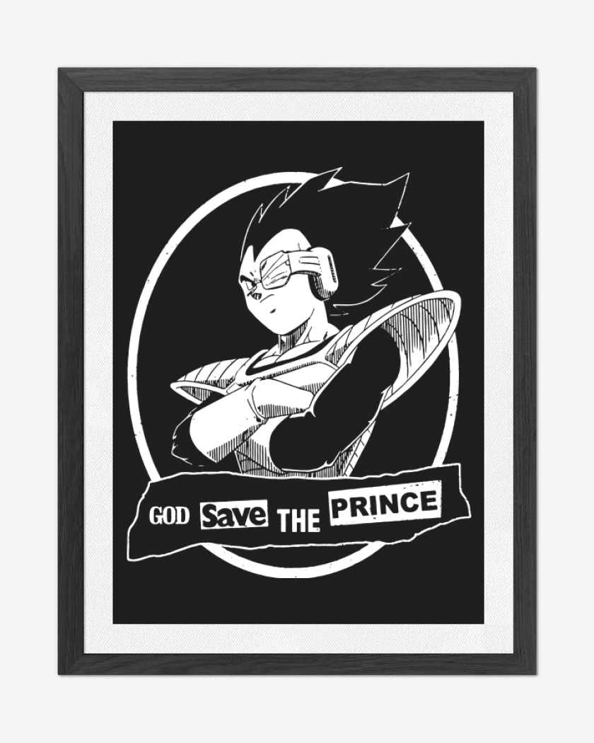 Cuadro decorativo God save the prince