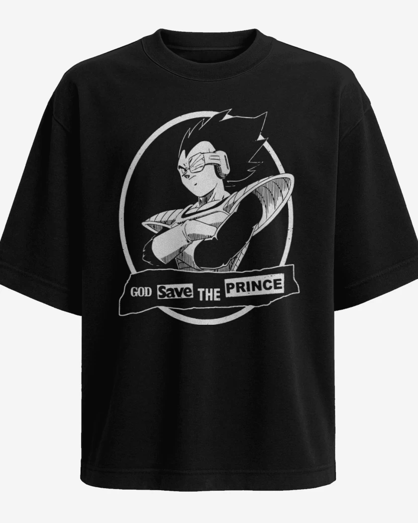 Polera Oversize God save the prince