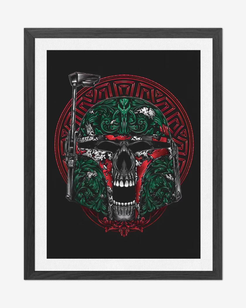 Cuadro decorativo Negro de Skull Hunter