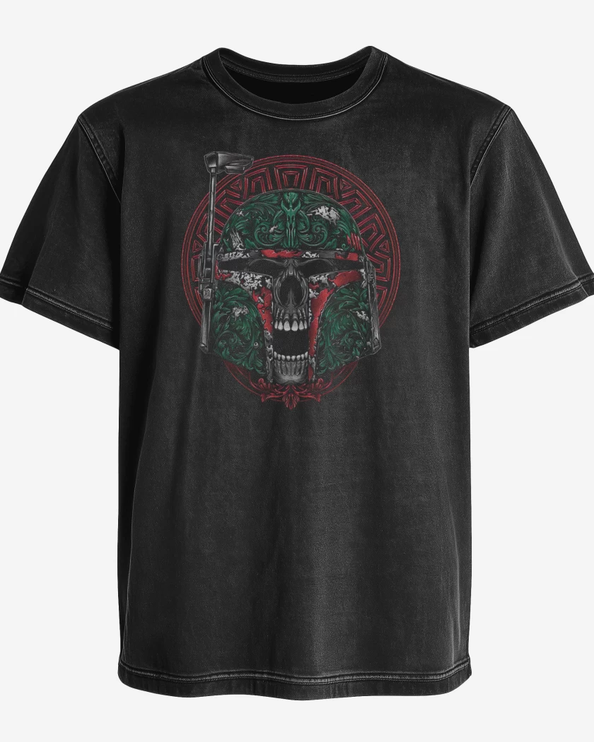 Polera desgastada Negro de Skull Hunter