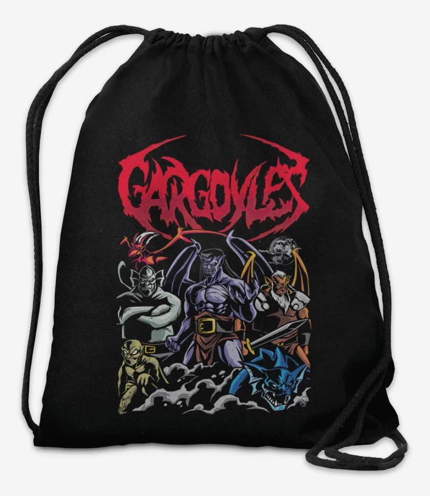 Mochila Negro de Gárgolas