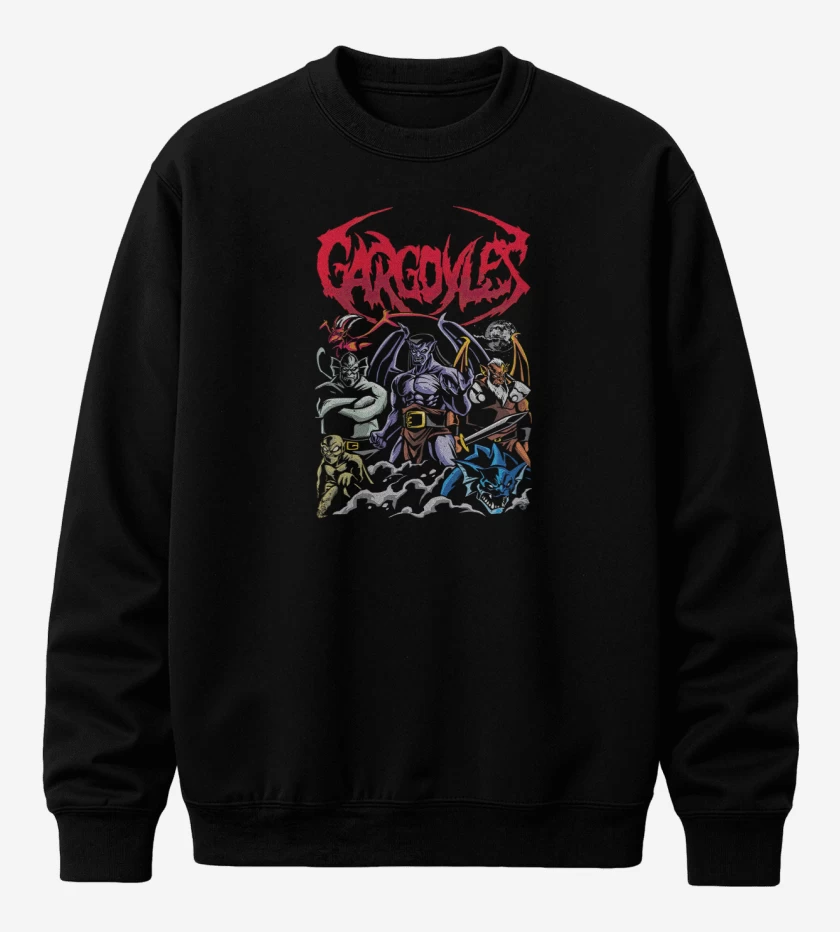 Poleron polo Negro de Gárgolas
