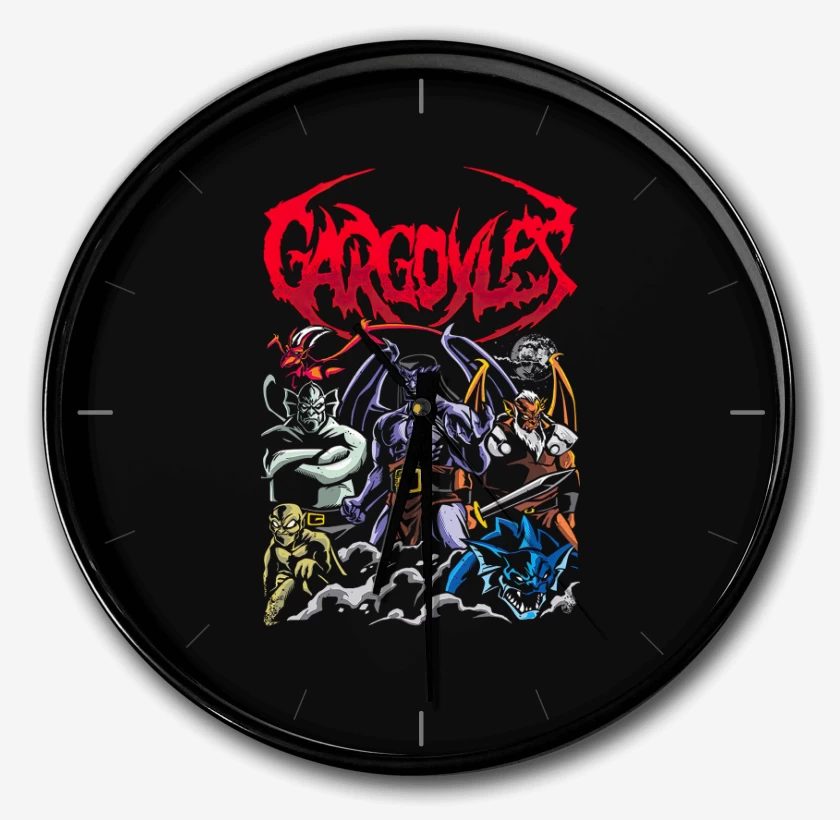 Reloj Negro de Gárgolas