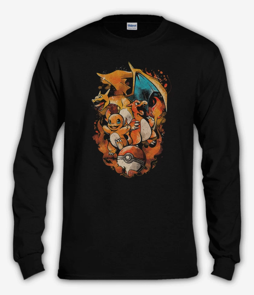 Polera manga larga Negro de Charvolution