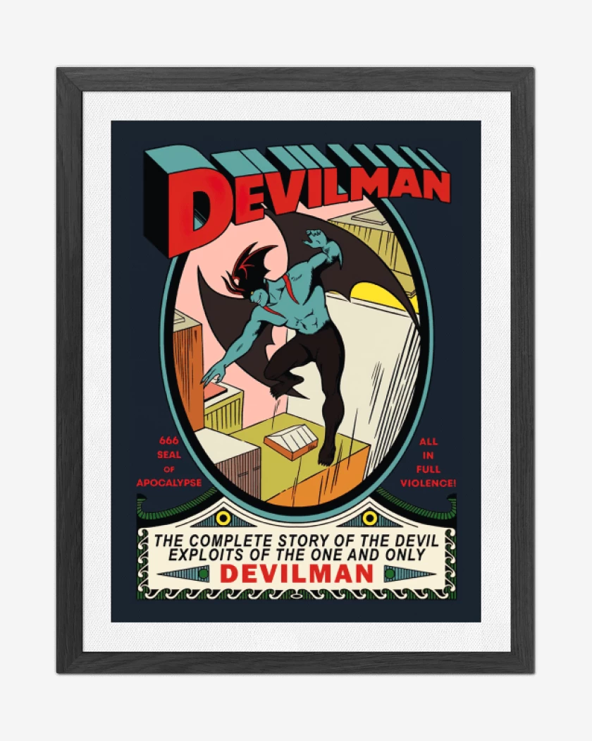 Cuadro decorativo Azul Marino de Super Devilman