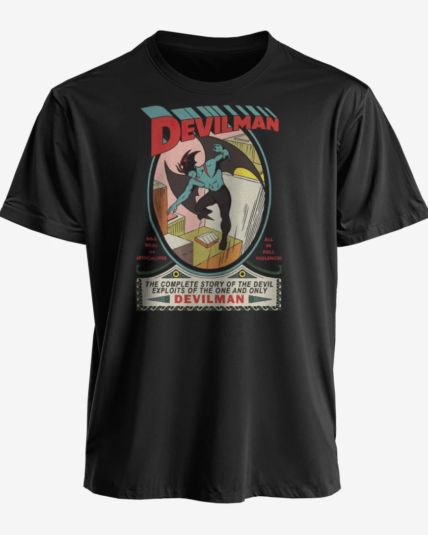 Polera premium Negro de Super Devilman
